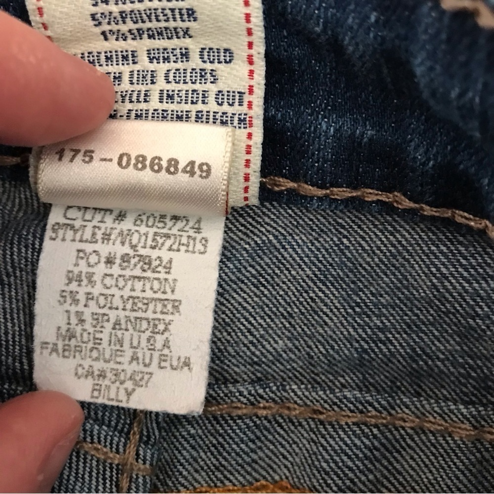 True Religion Jeans Blingy buttons amber rhinestones Y2K - Picture 8 of 13